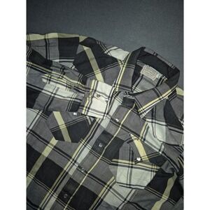 Vintage H Bar C Ranchwear Pearl Snap Shirt L 16.5x35 Cowboy Grunge Western‎ USA